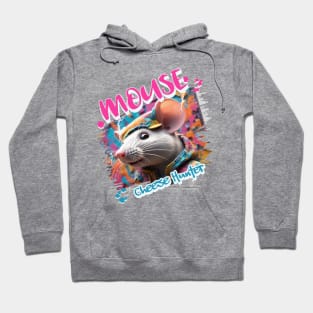 Graffiti-inspired portraiture Mouse Hoodie